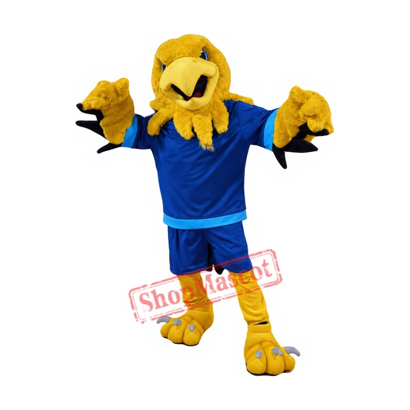Superb Yellow Eagle Mascot Costume Superb Yellow Eagle Mascot Costume