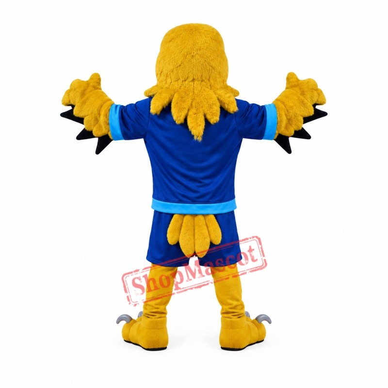 Superb Yellow Eagle Mascot Costume Superb Yellow Eagle Mascot Costume