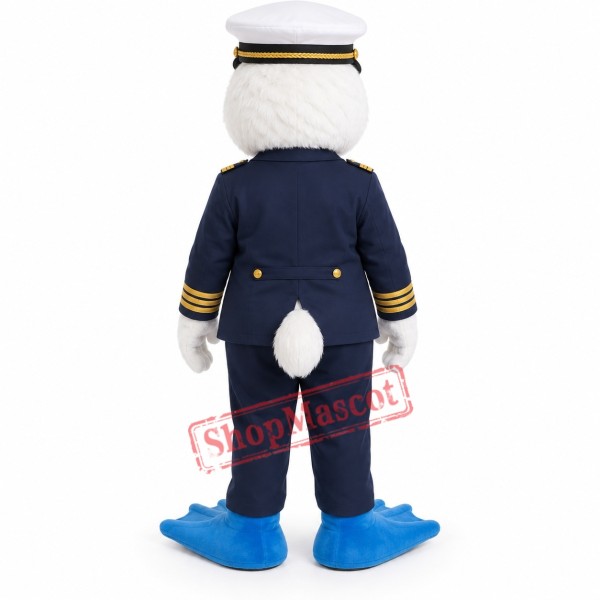 Captain Duck Mascot Costume Captain Duck Mascot Costume