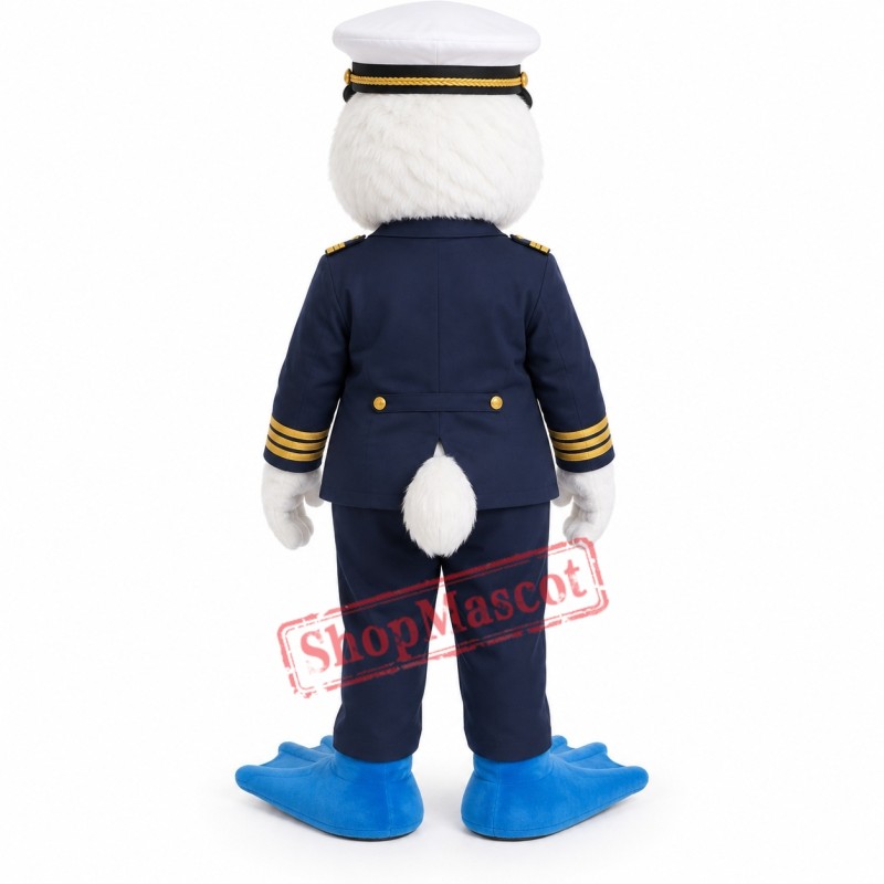 Captain Duck Mascot Costume Captain Duck Mascot Costume