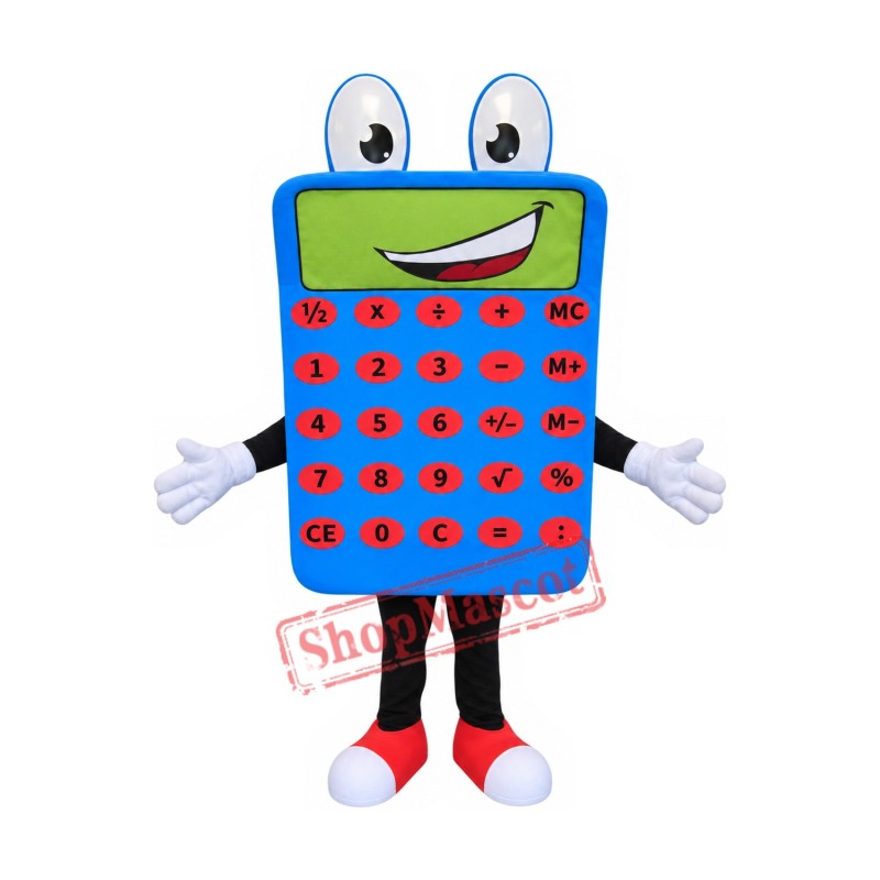 Superb Calculator Mascot Costume Superb Calculator Mascot Costume