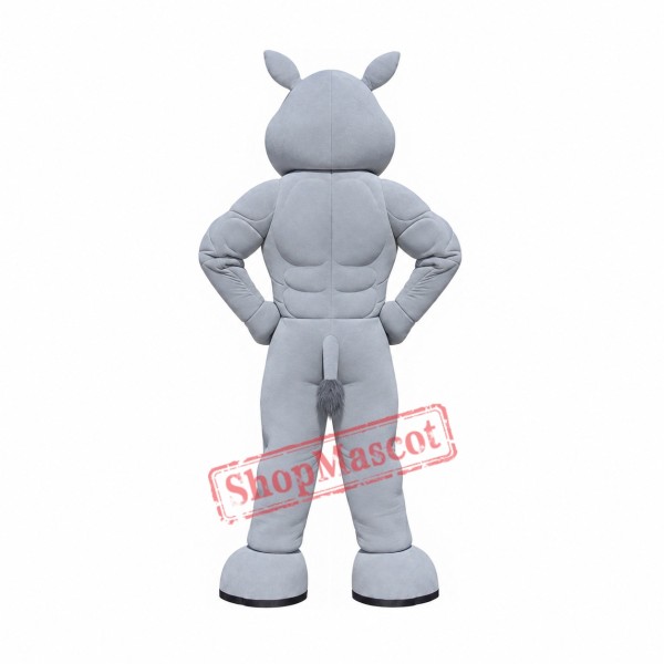 Superb Power Rhino Mascot Costume