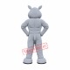 Superb Power Rhino Mascot Costume