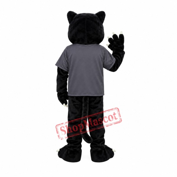 Sport Power Black Panther Mascot Costume Sport Power Black Panther Mascot Costume