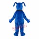 Friendly Blue Dog Mascot Costume Friendly Blue Dog Mascot Costume