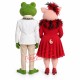Kermit Frog and Miss Piggy Mascot Costume Kermit Frog and Miss Piggy Mascot Costume