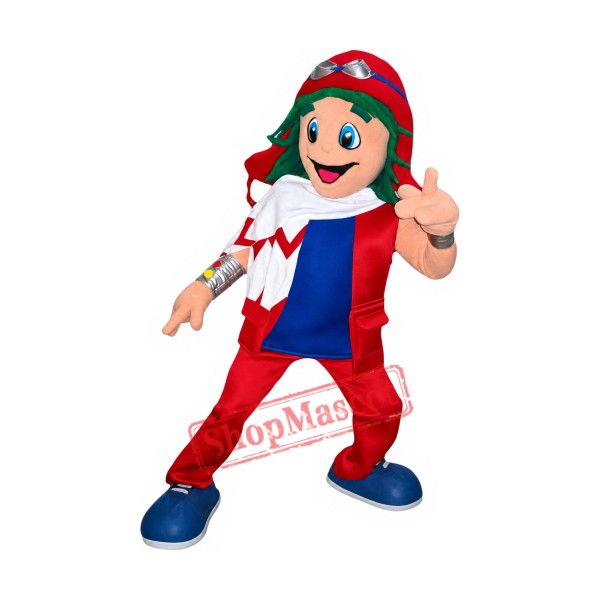 Young Pilot Mascot Costume