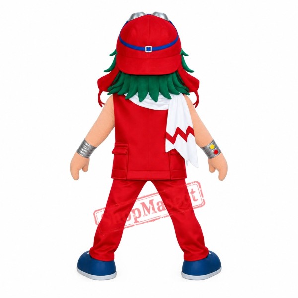 Young Pilot Mascot Costume Young Pilot Mascot Costume
