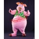 Superb Pink Pig Boy Mascot Costume