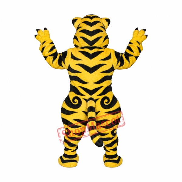 Fierce Lightweight Yellow Tiger Mascot Costume Fierce Lightweight Yellow Tiger Mascot Costume