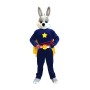 Friendly Rabbit Hero Mascot Costume