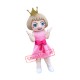 Cute Pink Dress Doll Girl Mascot Costume Cute Pink Dress Doll Girl Mascot Costume