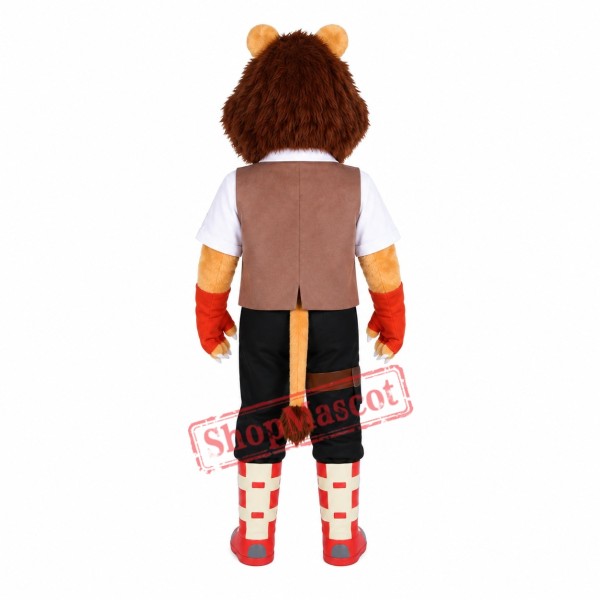 Max Lion Mascot Costume Max Lion Mascot Costume
