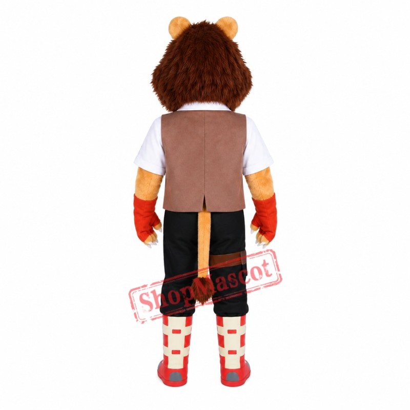 Max Lion Mascot Costume Max Lion Mascot Costume