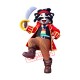Happy Lightweight Pirate Mascot Costume Happy Lightweight Pirate Mascot Costume
