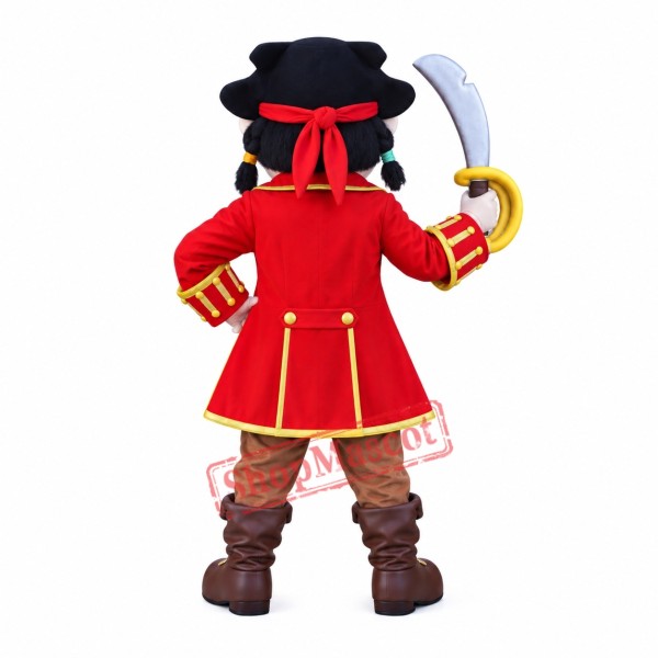 Happy Lightweight Pirate Mascot Costume Happy Lightweight Pirate Mascot Costume