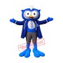 Superb College Blue Owl Mascot Costume