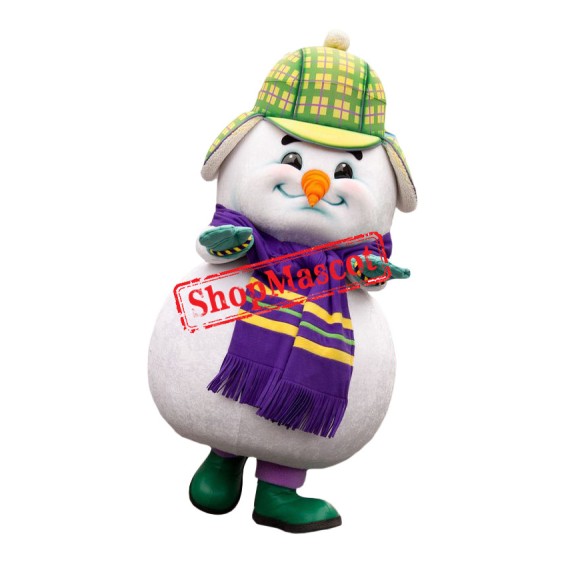 Superb Snowman Mascot Costume