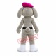 The Pink Beret Bunny Mascot Costume The Pink Beret Bunny Mascot Costume