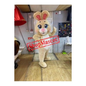 Beautiful Yellow Bunny Mascot Costume