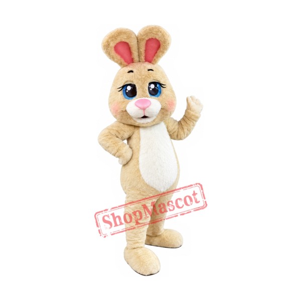 Beautiful Yellow Bunny Mascot Costume