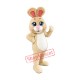 Beautiful Yellow Bunny Mascot Costume Beautiful Yellow Bunny Mascot Costume