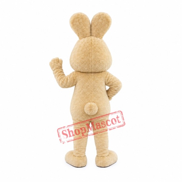 Beautiful Yellow Bunny Mascot Costume Beautiful Yellow Bunny Mascot Costume