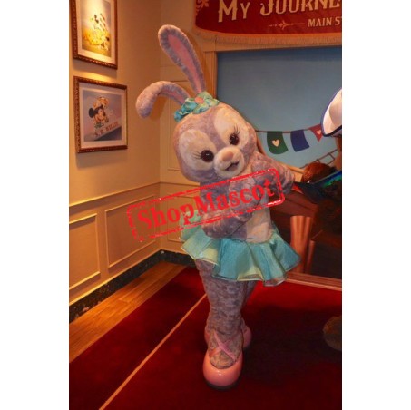 Superb Dancing Grey Rabbit Mascot Costume