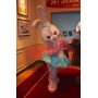 Superb Dancing Grey Rabbit Mascot Costume
