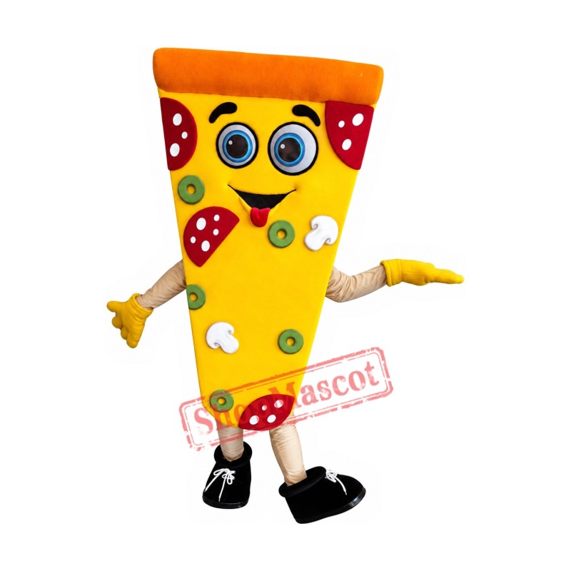 Friendly Lightweight Pizza Mascot Costume Friendly Lightweight Pizza Mascot Costume