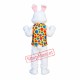Friendly Realistic Easter Bunny Mascot Costume Friendly Realistic Easter Bunny Mascot Costume