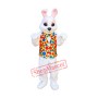 Friendly Realistic Easter Bunny Mascot Costume