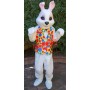 Friendly Realistic Easter Bunny Mascot Costume