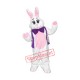 Superb Realistic Easter Bunny Mascot Costume Superb Realistic Easter Bunny Mascot Costume