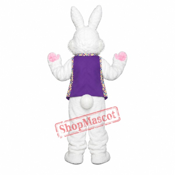 Superb Realistic Easter Bunny Mascot Costume Superb Realistic Easter Bunny Mascot Costume