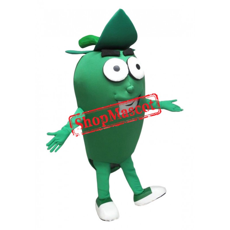 Green Pepper Mascot Costume