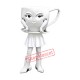 White Coffee Cup Mascot Costume White Coffee Cup Mascot Costume