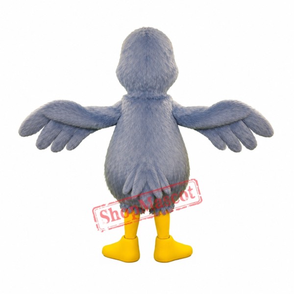 Friendly Blue Duck Mascot Costume