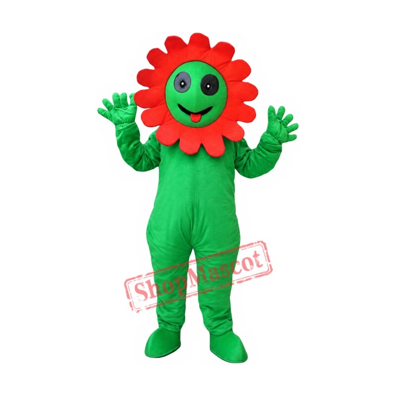 Affordable Sunflower Mascot Costume Affordable Sunflower Mascot Costume
