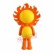 Friendly Lightweight Sun Mascot Costume Friendly Lightweight Sun Mascot Costume