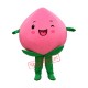 Fruit Pink Peach Mascot Costume Fruit Pink Peach Mascot Costume