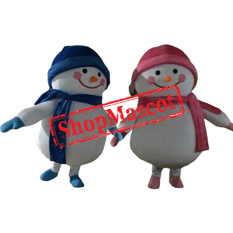Affordable Happy Snowman Mascot Costume