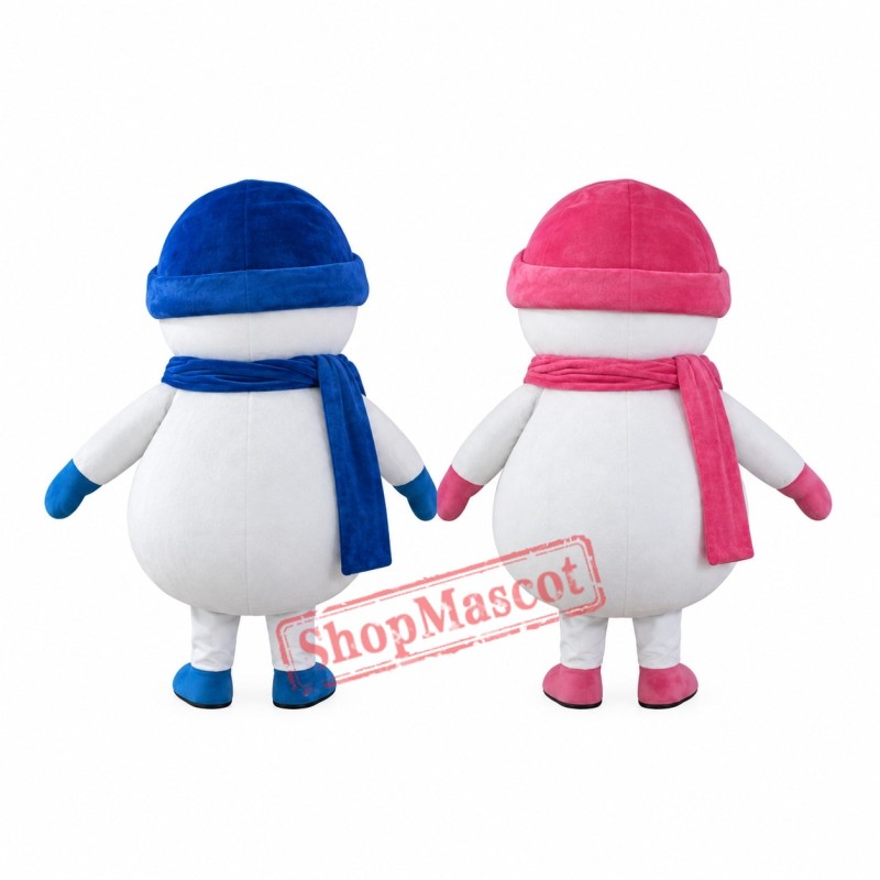 Affordable Happy Snowman Mascot Costume