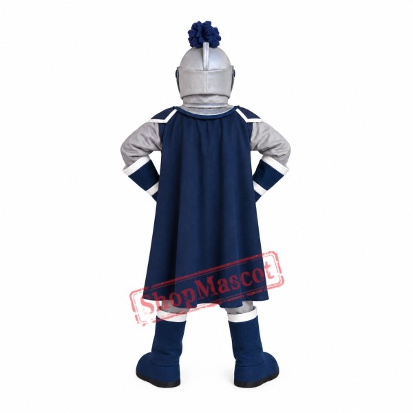 Friendly Lightweight  Blue Knight Mascot Costume
