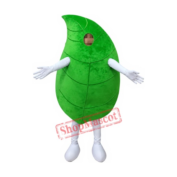 Affordable Green Leaf Mascot Costume