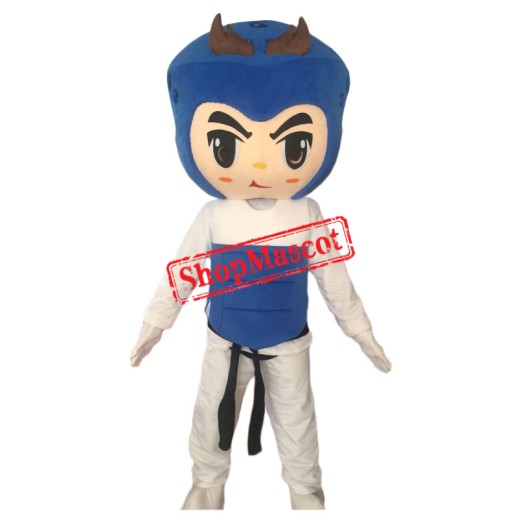 Superb Taekwondo Boy Mascot Costume