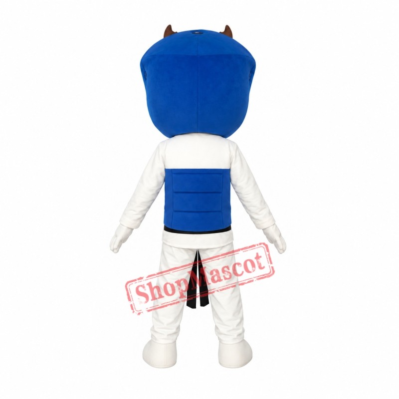 Superb Taekwondo Boy Mascot Costume Superb Taekwondo Boy Mascot Costume