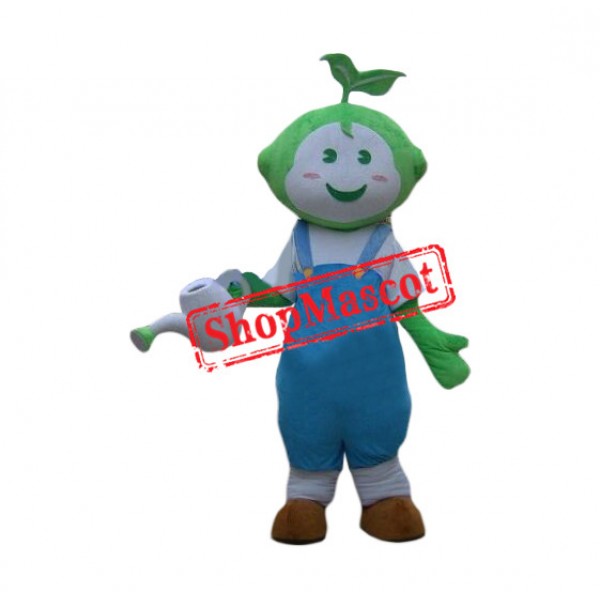 Green Plant Mascot Costume
