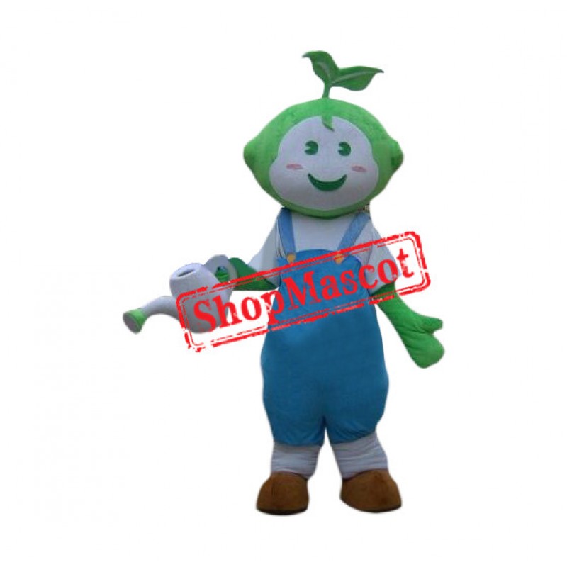 Green Plant Mascot Costume
