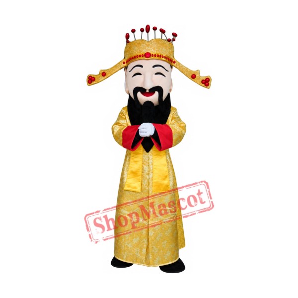Chinese Spring Festival God of Wealth Mascot Costume Chinese Spring Festival God of Wealth Mascot Costume